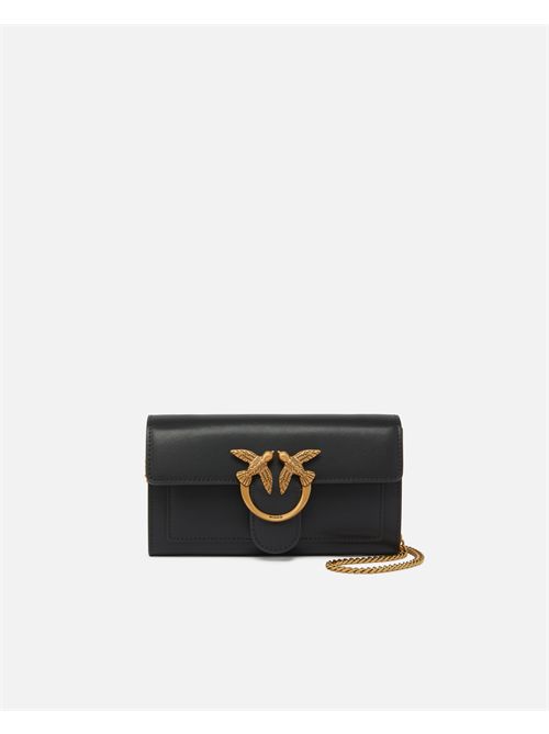 Portafoglio a tracolla piccolo Love Bag in pelle PINKO | 100062A0F1/Z99Q
